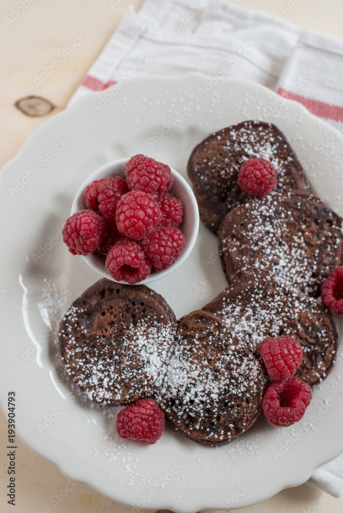 Schokoladen Pancakes Schokoladen Pancakes