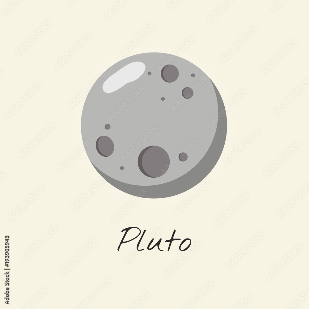 Illustration of pluto space Illustration of pluto space