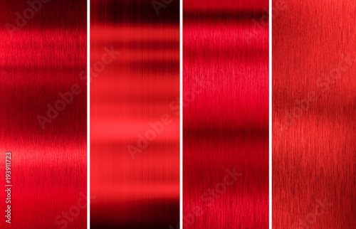 red metal textures color set