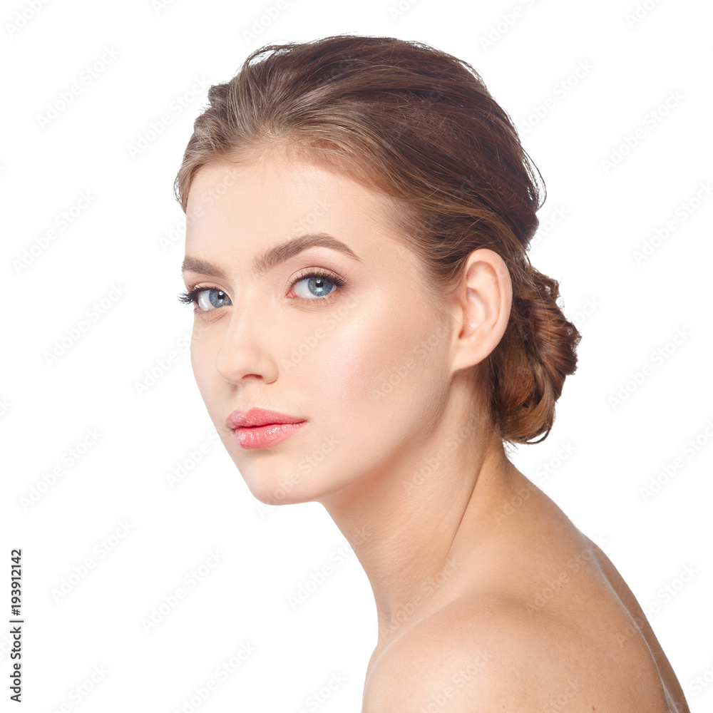 © fotofabrika - Young beautiful woman face portrait with healthy skin. © fotofabrika - Young beautiful woman face portrait with healthy skin.