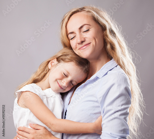 Mother with little girl