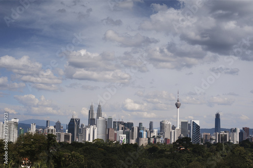 Kuala Lumpur city scape at day light.Kuala Lumpur sky line.