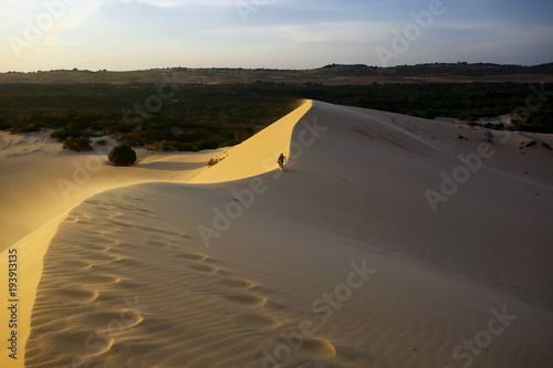 Sand mountains in the desert