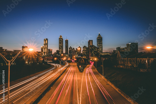 Fotografie, Tablou Atlanta cityscape
