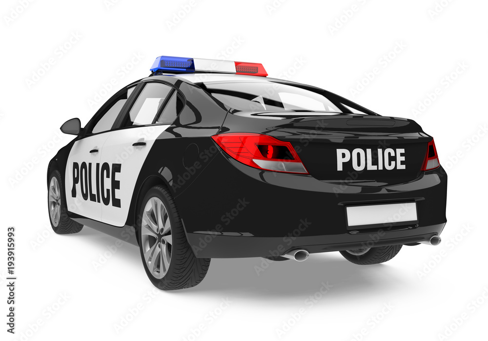 Police Car Isolated