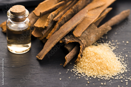 Fototapeta Naklejka Na Ścianę i Meble -  Cinnamon essential oil
