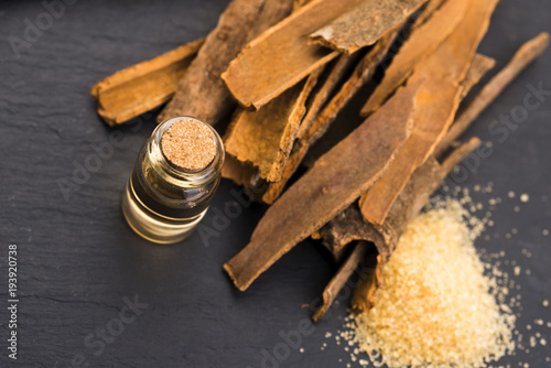 Fototapeta Naklejka Na Ścianę i Meble -  Cinnamon essential oil