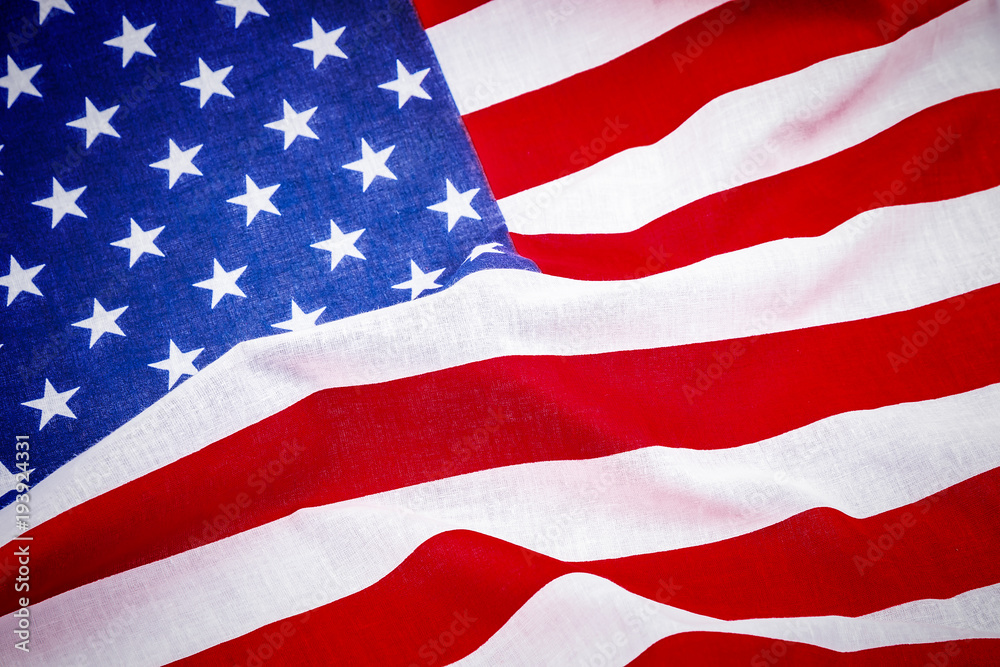 Obraz premium American flag laying