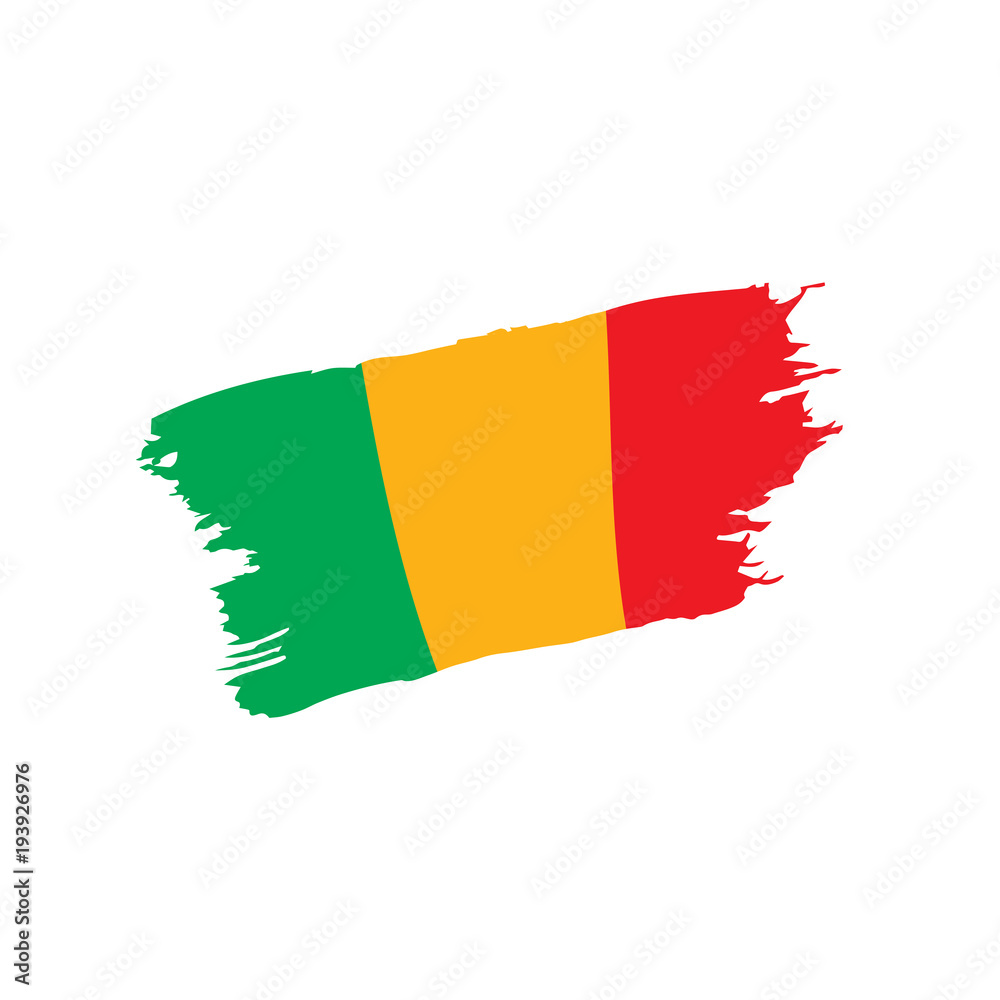Obraz premium Mali flag. Vector