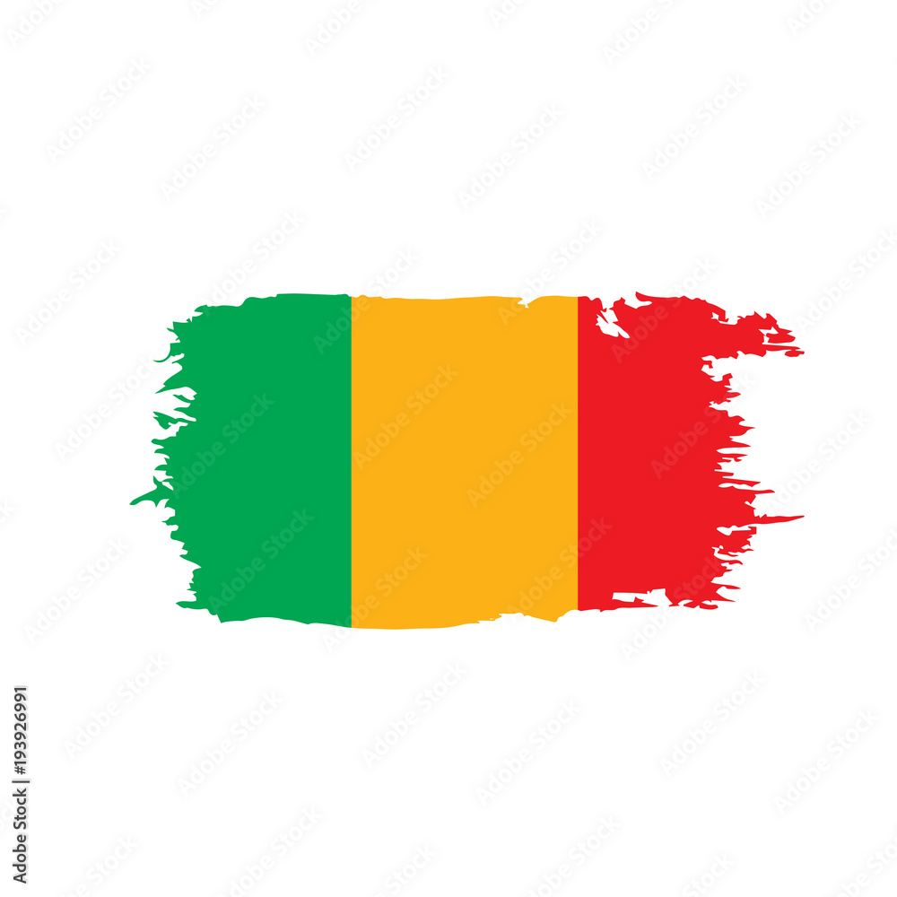Obraz premium Mali flag. Vector