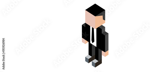 icona, personaggio,  vettoriale, cubista,
