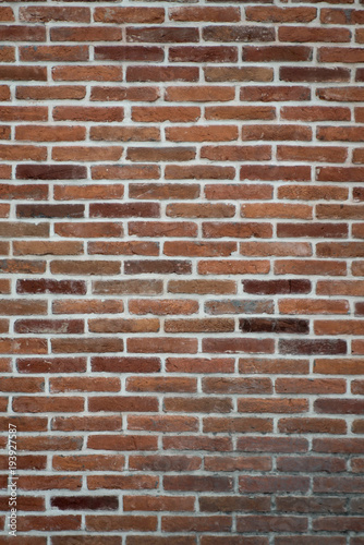 Red brown brick wall texture background