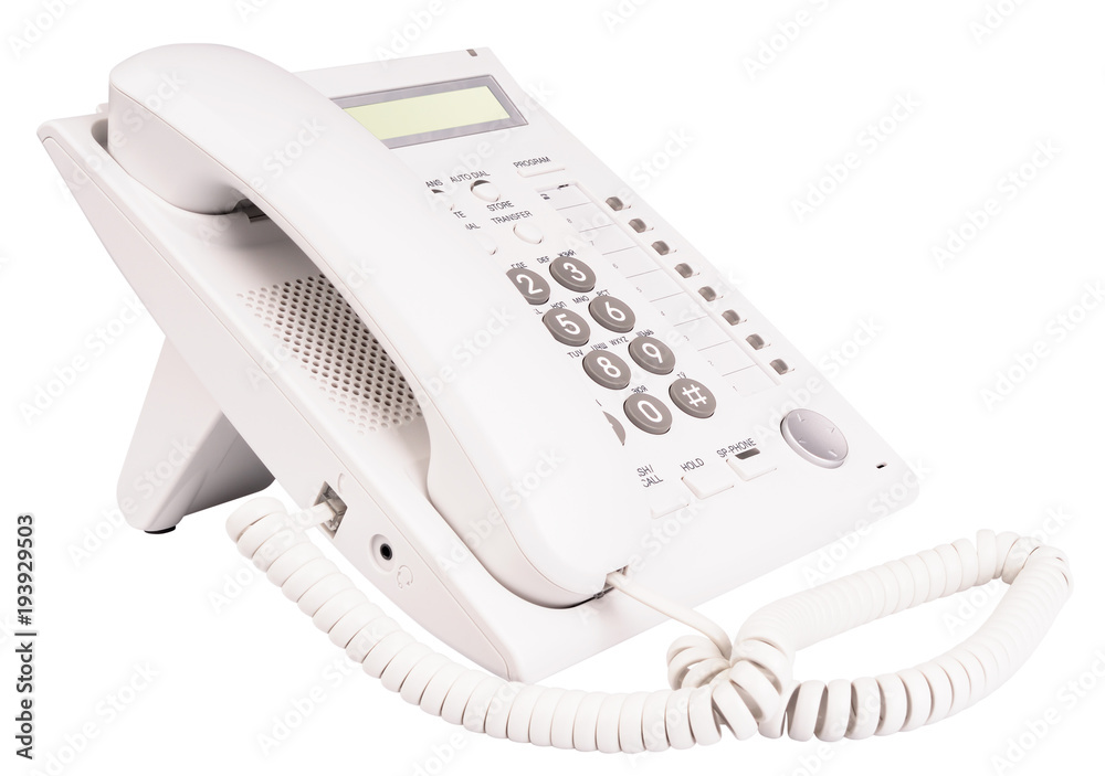 White telephone set White telephone set