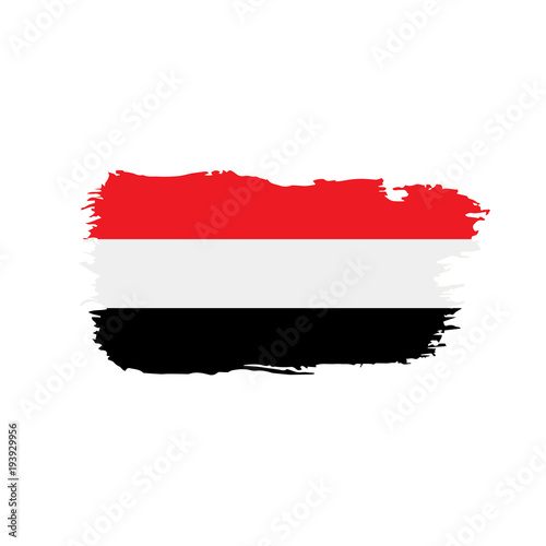 Yemeni flag, vector illustration