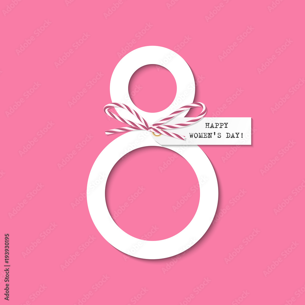 March 8 greeting card March 8 greeting card