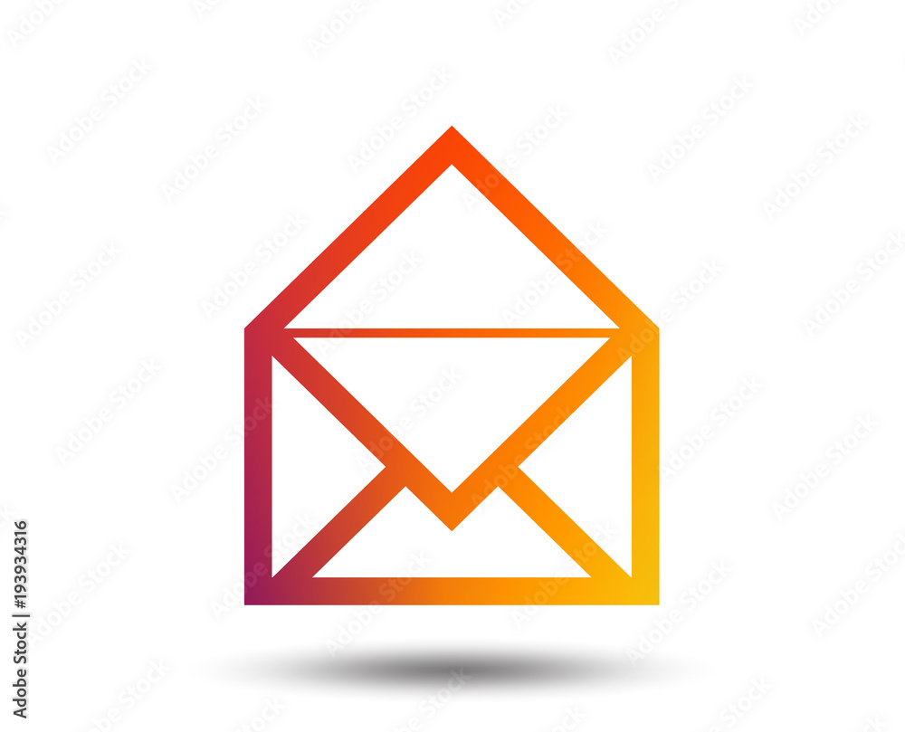 Mail icon. Envelope symbol. Message sign. Mail navigation button. Blurred gradient design element. Vivid graphic flat icon. Vector Mail icon. Envelope symbol. Message sign. Mail navigation button. Blurred gradient design element. Vivid graphic flat icon. Vector