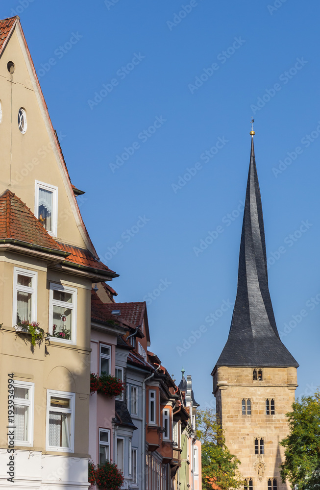 Obraz premium Houses and the west tower of Duderstadt