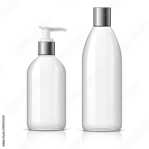 Set of Realistic cosmetic bottle