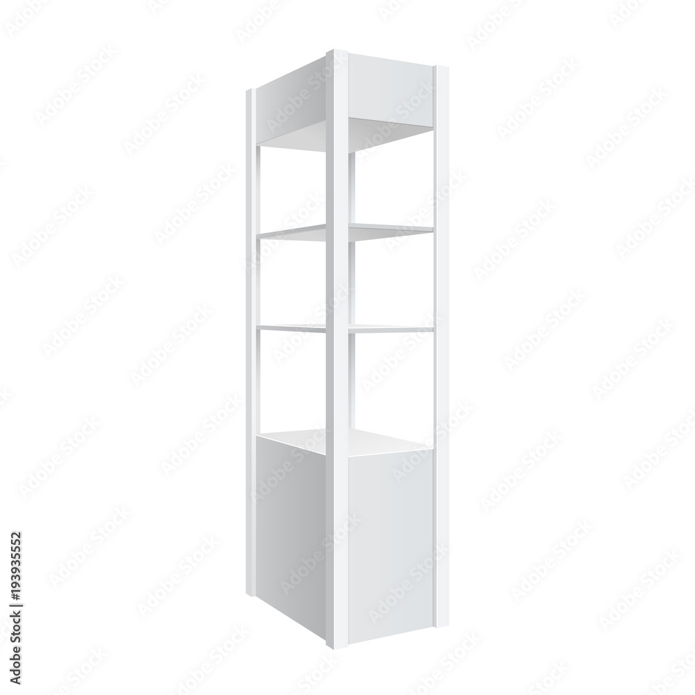 Showcase display. Retail shelf rack. Showcase display. Retail shelf rack.