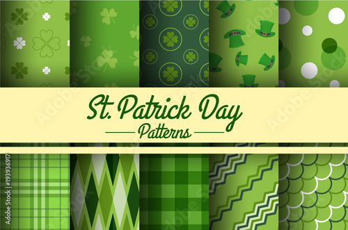 St.Patrick’s Day Seamless Pattern Collection