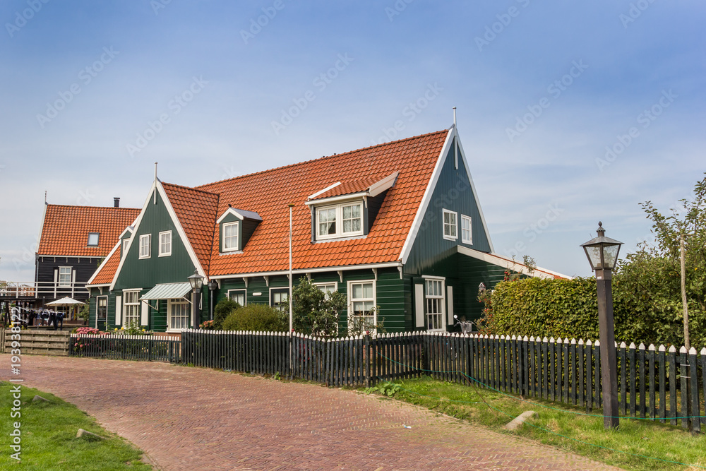 Traditional dutch house in fishing village Marken