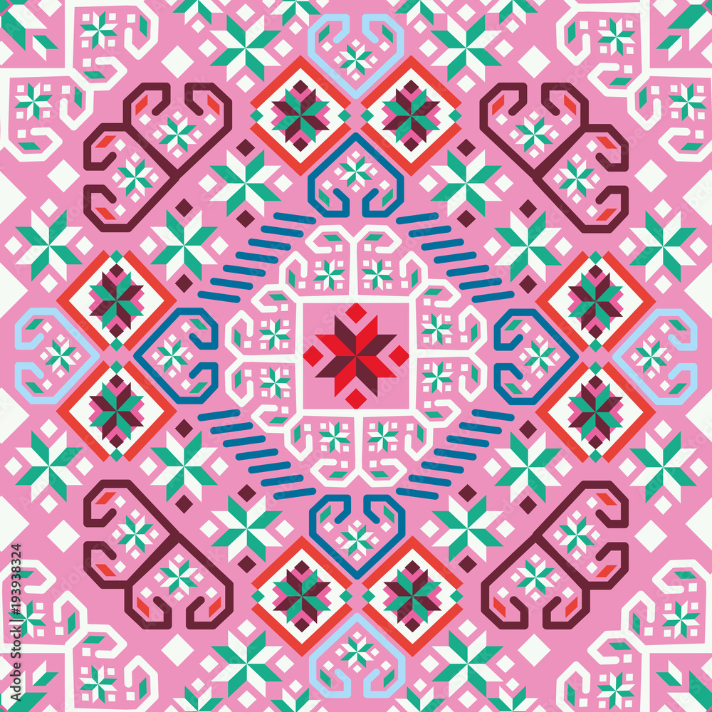Bulgarian embroidery pattern.