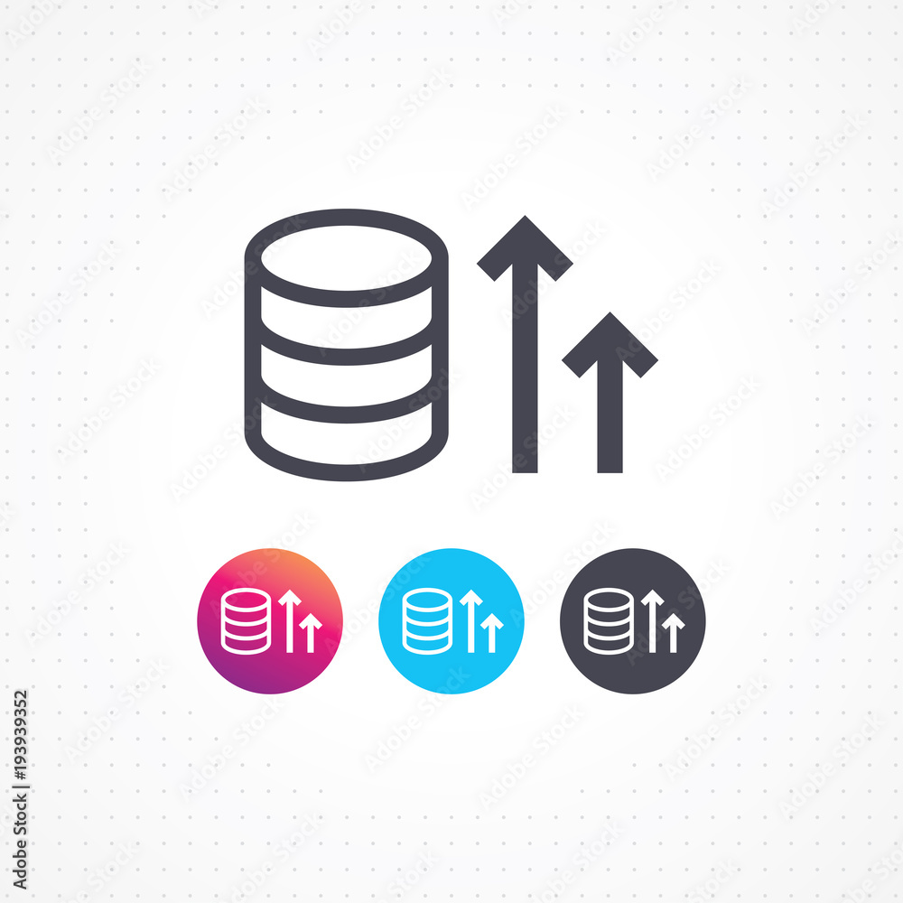 Money and arrows vector. Flat line money icon. Payment illustration. Coins and dollar cent sign isolated on white background. Business concept vector illustration Money and arrows vector. Flat line money icon. Payment illustration. Coins and dollar cent sign isolated on white background. Business concept vector illustration