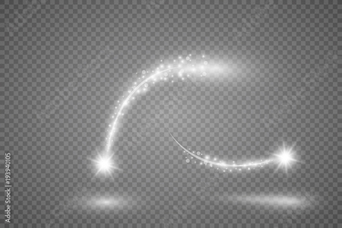 Light glow effect stars bursts with sparkles isolated on transparent background.