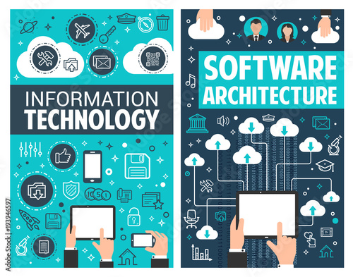 Infographic design of information technology