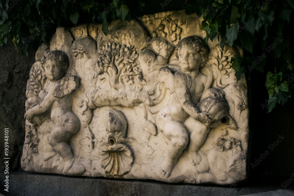 Vorontsov Palace Park Grotto Bass-relief Crimea