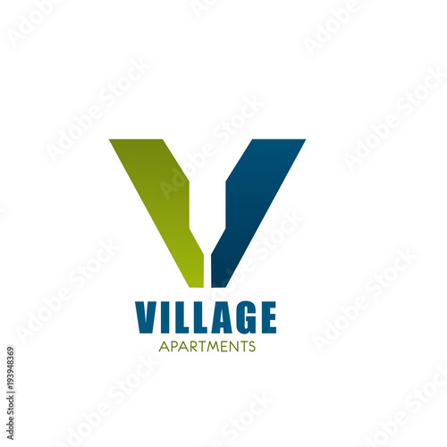 Logo for village appartment company