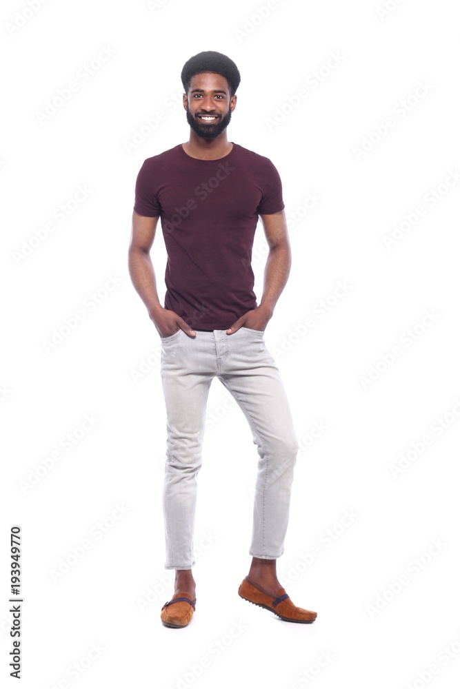 Full body afro man