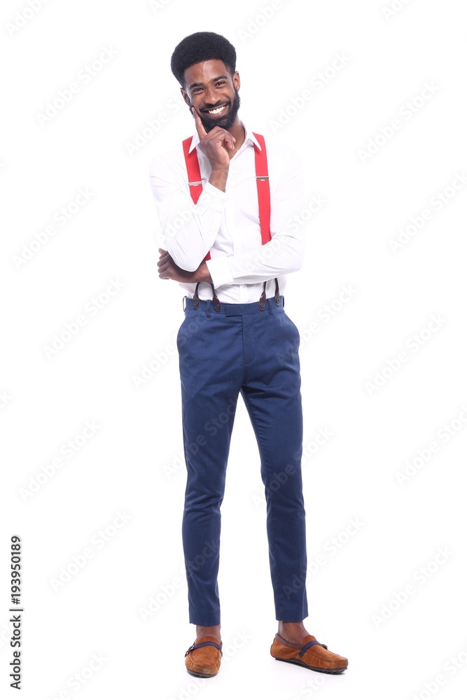 Full body afro man
