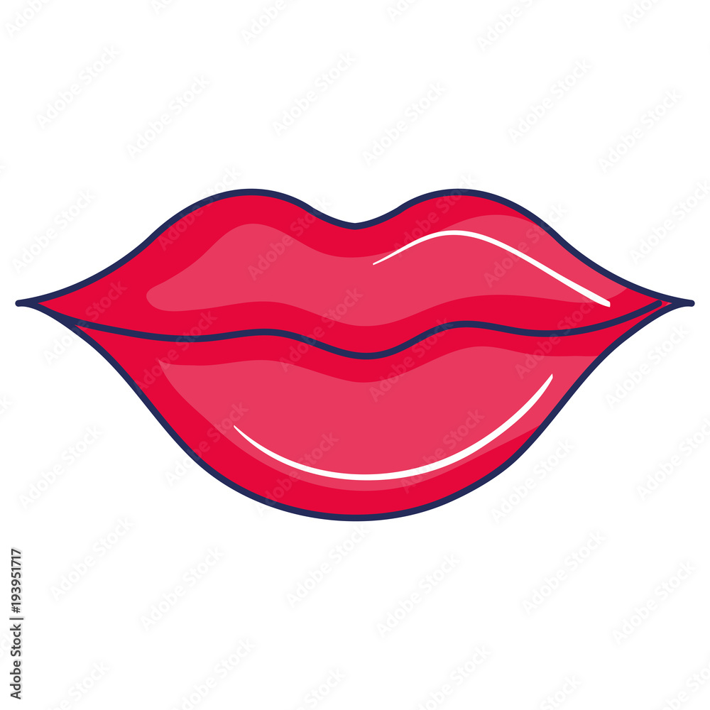 woman lips sensuality icon vector illustration design