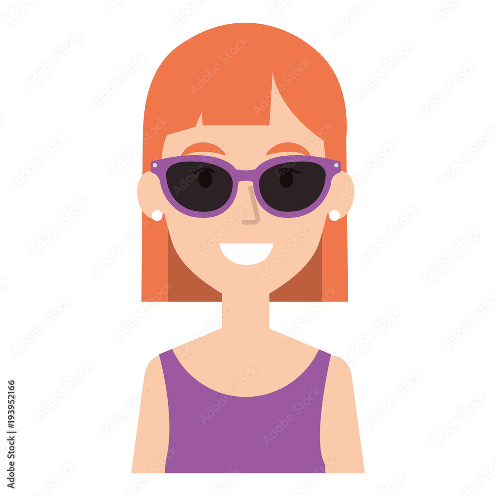 beautiful woman with sunglasses avatar character vector illustration design beautiful woman with sunglasses avatar character vector illustration design