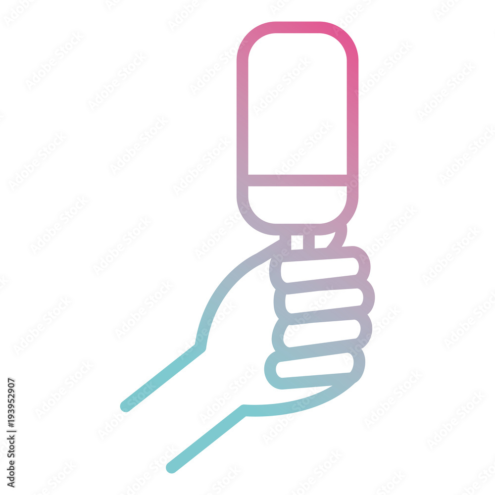 hand with ice cream palette icon vector illustration design hand with ice cream palette icon vector illustration design