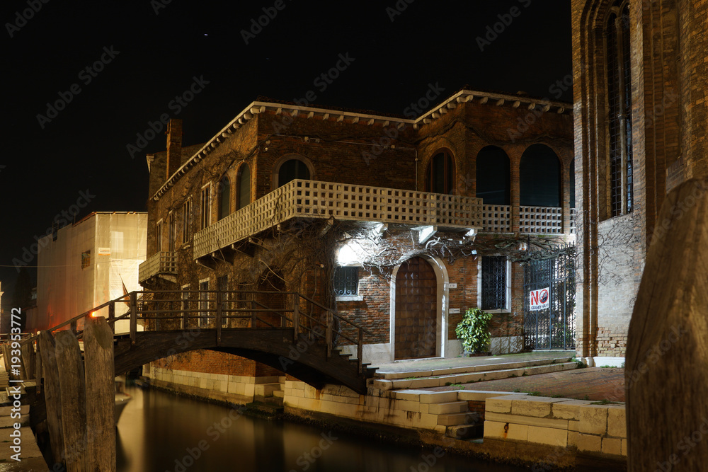 Venice, Santa Maria della Salute by night