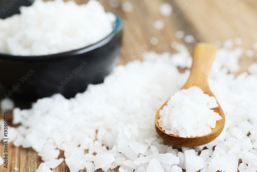 Pile of white salt Pile of white salt