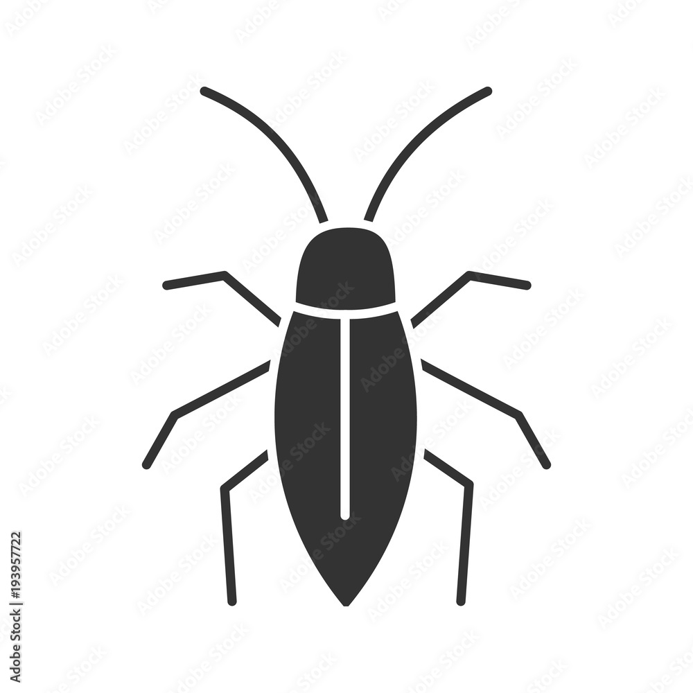 Cockroach glyph icon Cockroach glyph icon