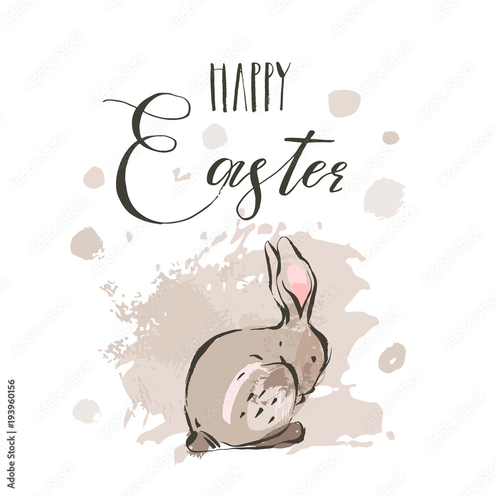 Sketch Of Easter Bunny And Easter Egg Vector Illustration Happy Easter  Royalty Free SVG Cliparts Vectors And Stock Illustration Image 98110904