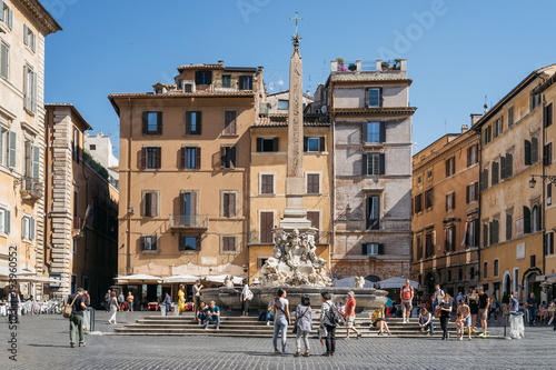Piazza della Rotonda in Rome Italy photo