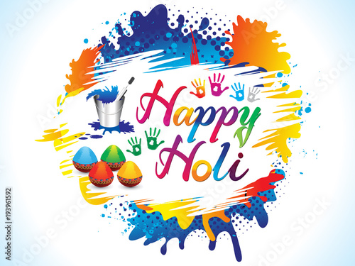 abstract creative colorful holi background