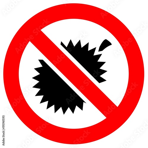 Prohibition red sign