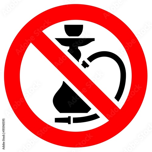 Prohibition red sign