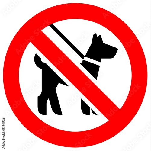 Prohibition red sign