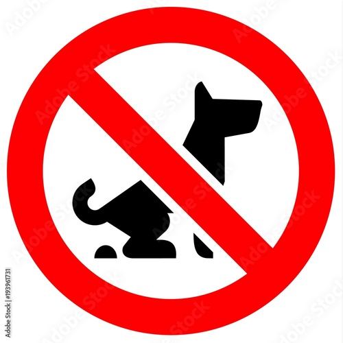 Prohibition red sign
