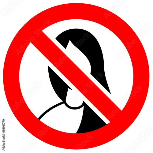 Prohibition red sign