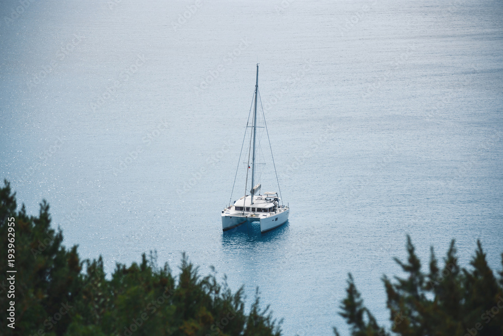 Fototapeta premium Motor Boat in Sea