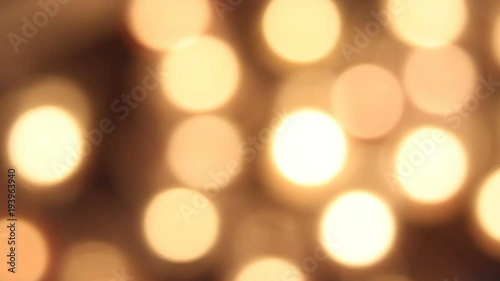 Golden Bokeh Particles Background
