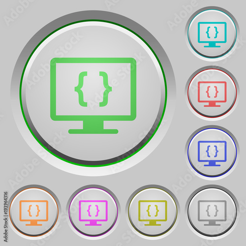 Developing application push buttons
